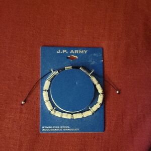 NWT: J.P. ARMY Stainless Steel Bracelet